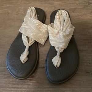 Sanuk Yoga Sling 2 Sandals Cream Print